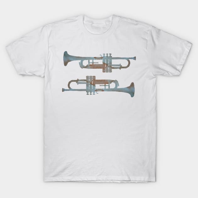 Trumpets T-Shirt by BittenByErmines